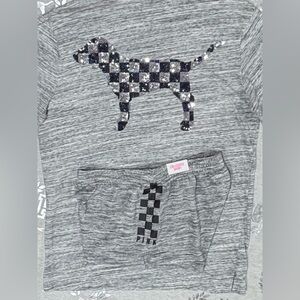 VS PINK CHECKERED BLING SET NWT/NWOT